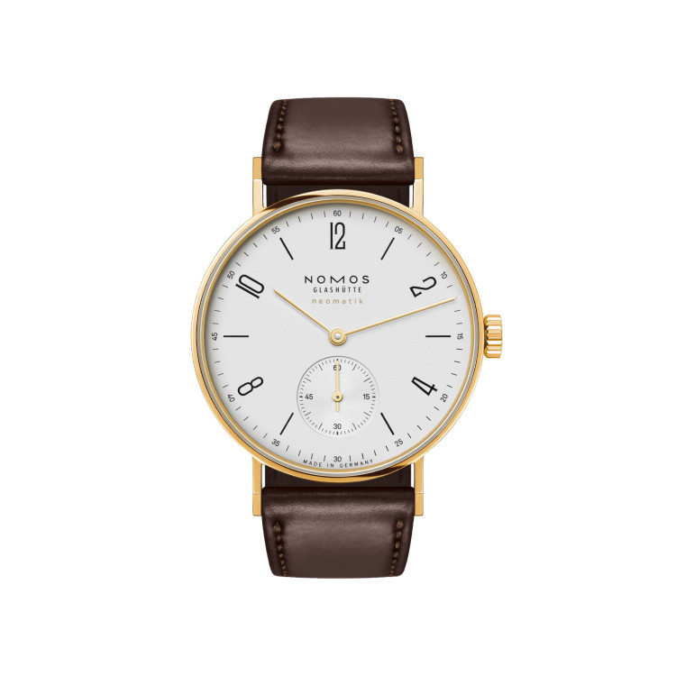 Automatik, Damenuhr,  NOMOS Glashütte Tangente Gold Neomatik Doré 