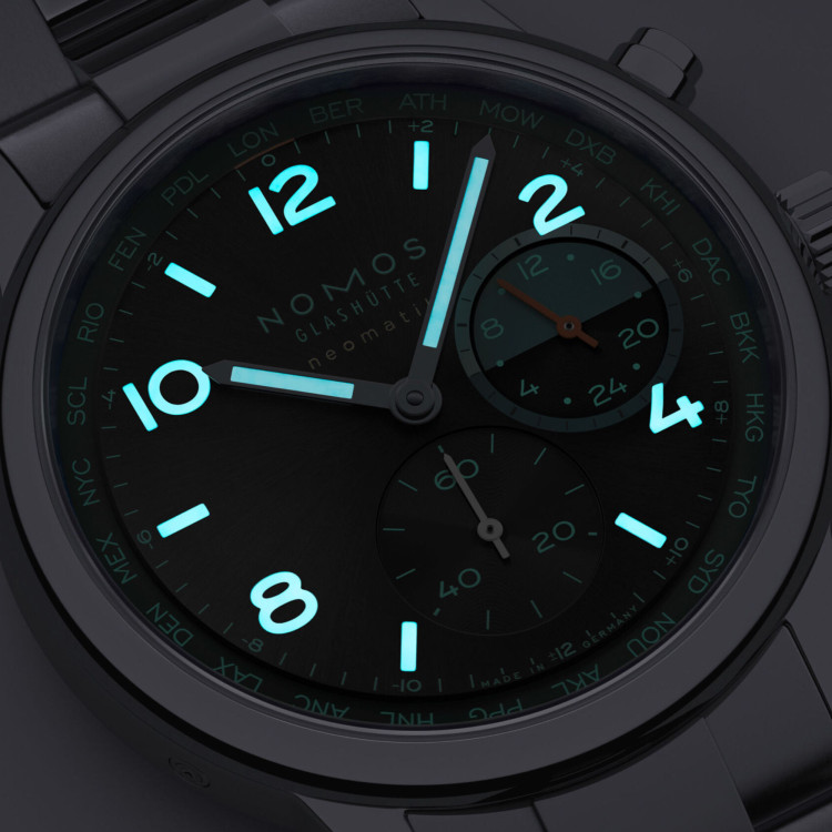 NOMOS Glashütte Club Sport Neomatik Weltzeit Trace - Bild 6 