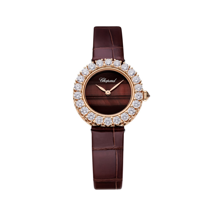 Handaufzug, Damenuhr,  Chopard L'Heure du Diamant Rund 