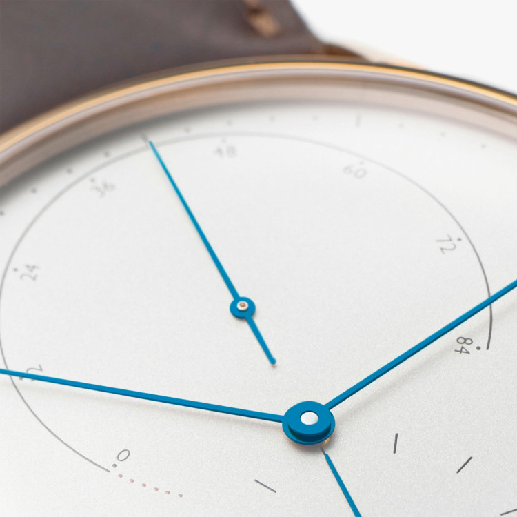 NOMOS Glashütte Lambda 39 Roségold mit gebläuten Zeigern - Bild 3 