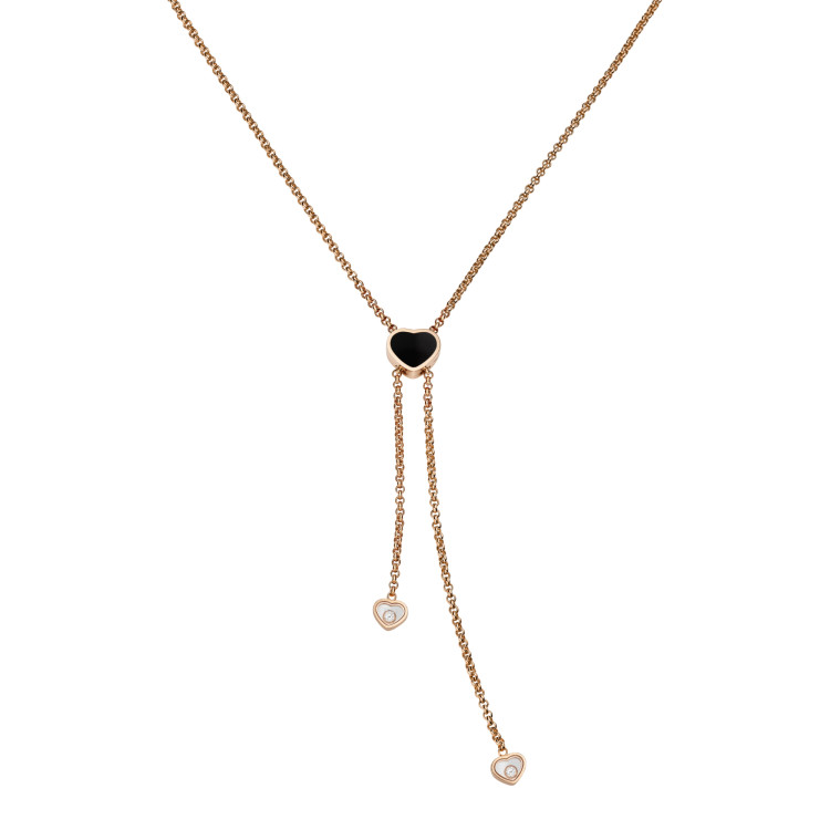 Halsschmuck, Roségold,  Chopard Happy Hearts Halskette 