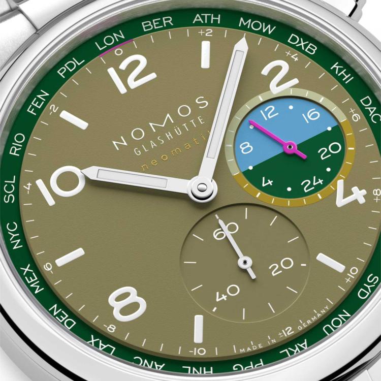 NOMOS Glashütte Club Sport Neomatik Weltzeit Jungle - Bild 4 