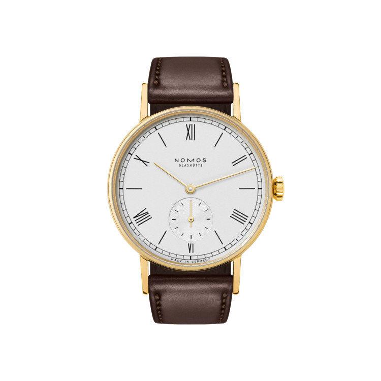 Handaufzug, Damenuhr,  NOMOS Glashütte Ludwig Gold Doré 