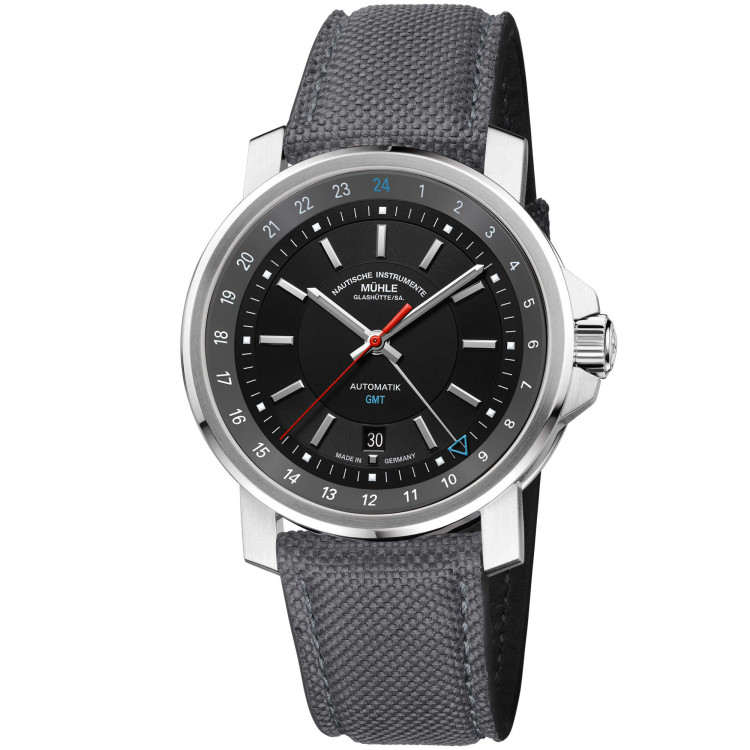 Automatik, Damenuhr- und Herrenuhruhr,  Mühle Glashütte 29er Big GMT 