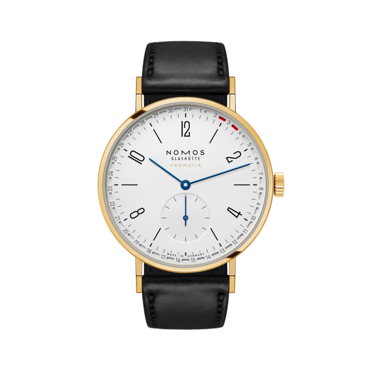 Automatik, Damenuhr- und Herrenuhruhr,  NOMOS Glashütte Tangente Gold Neomatik 38 Update 