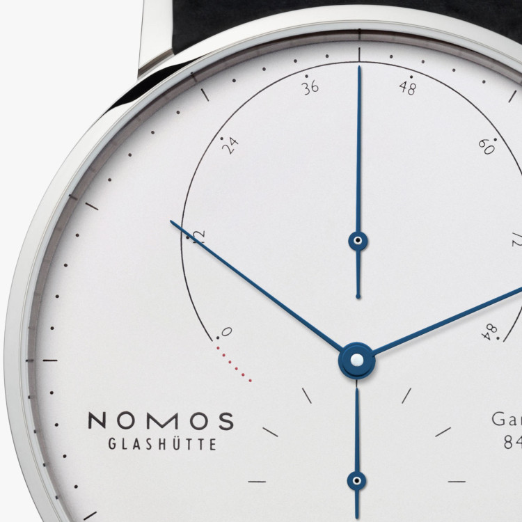NOMOS Glashütte Lambda Weißgold mit gebläuten Zeigern - Bild 3 