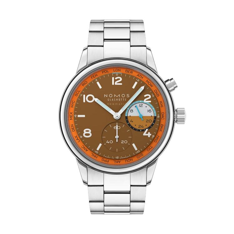 Unisex, Automatik,  NOMOS Glashütte Club Sport Neomatik Weltzeit Canyon 