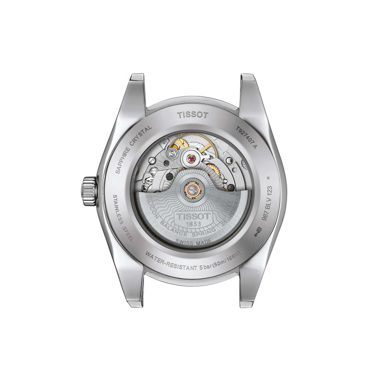 Tissot Gentleman Powermatic 80 Silicium 18K Goldlünette - Bild 2 