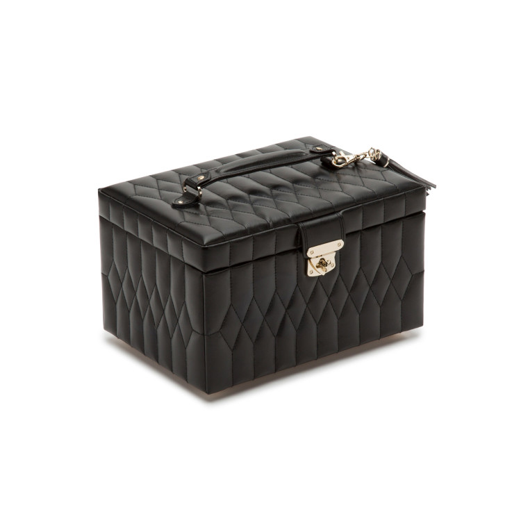 WOLF Caroline Medium Jewellery Box Black - Bild 2 