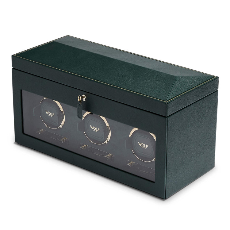 WOLF British Racing Triple Watch Winder with Storage  - Bild 2 