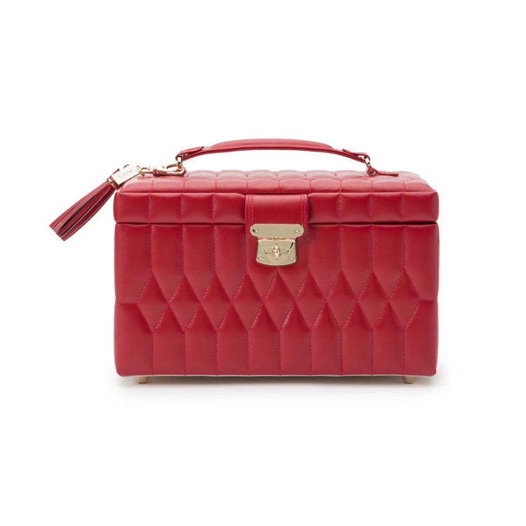  WOLF Caroline Medium Jewellery Box Red 