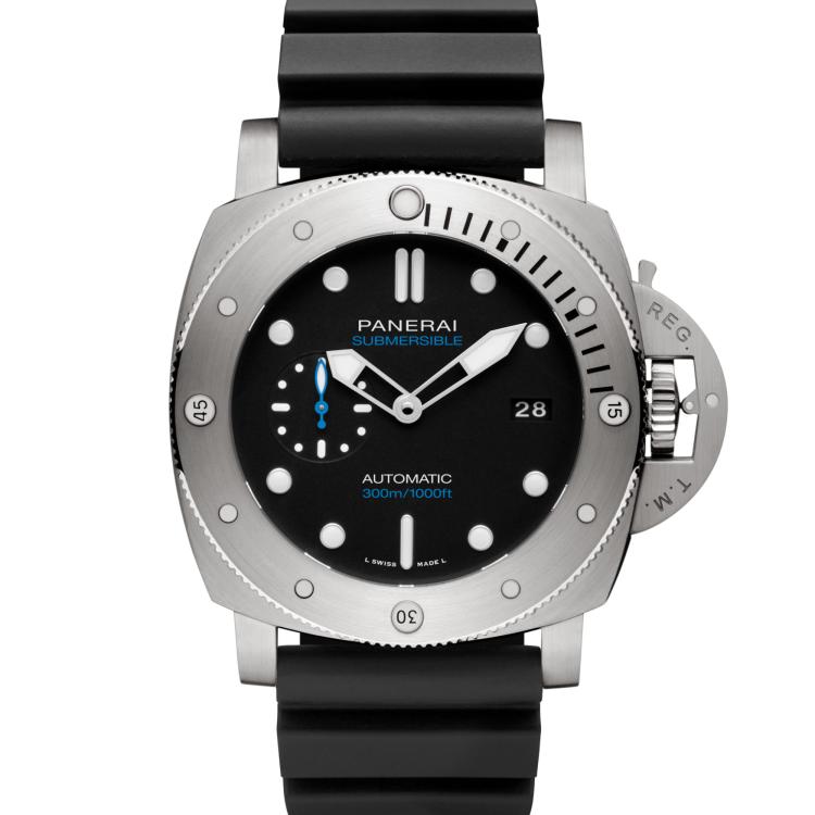 Herrenuhr, Automatik,  Panerai Submersible Titanio 