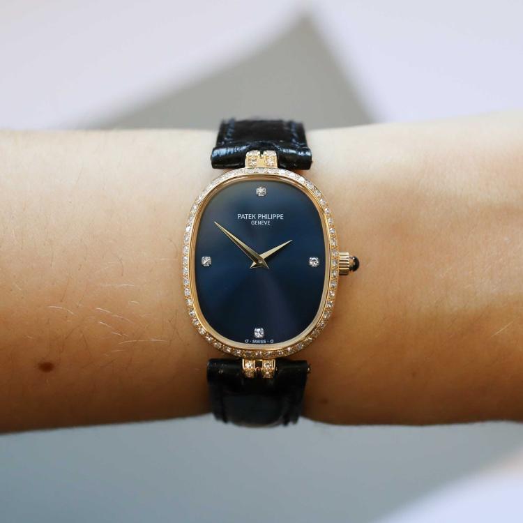 Damenuhr, Handaufzug,  Blome Preowned-Uhren Patek Philippe Ellipse 