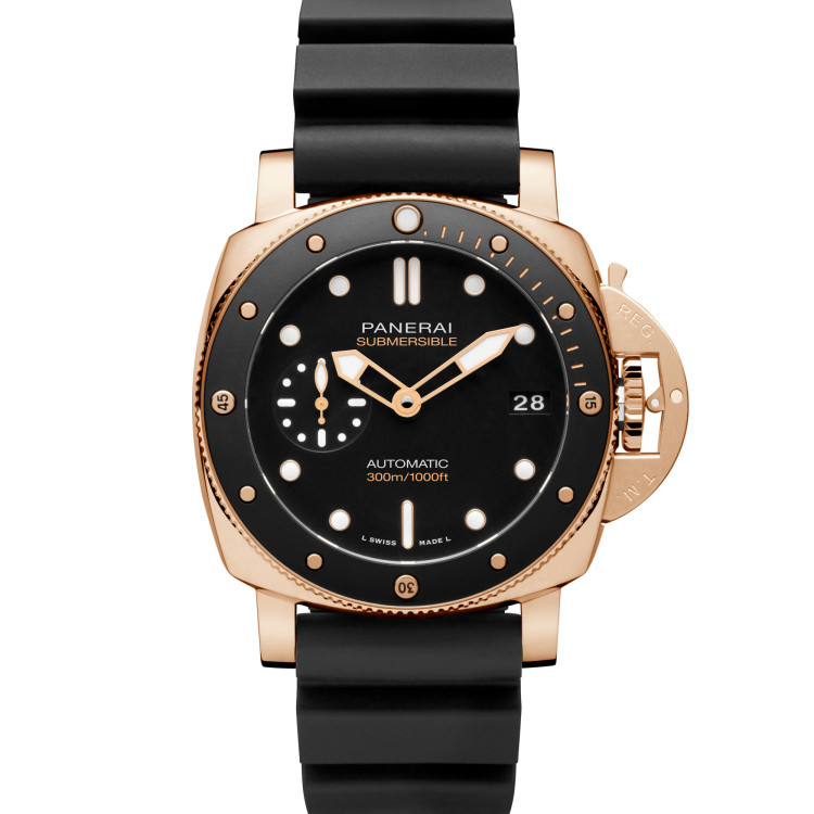 Automatik, Damenuhr- und Herrenuhruhr,  Panerai Submersible Goldtech™ 