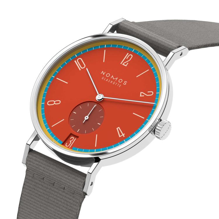 NOMOS Glashütte Tangente 38 Datum Sportbunt  - Bild 6 