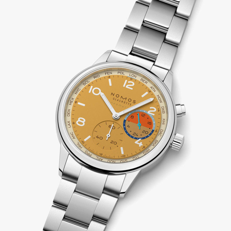 NOMOS Glashütte Club Sport Neomatik Weltzeit Dune - Bild 3 