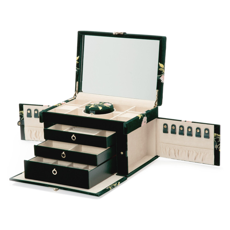 WOLF Zoe Large Jewellery Box Forest Green - Bild 4 