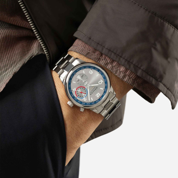 NOMOS Glashütte Club Sport Neomatik Weltzeit silber - Bild 7 