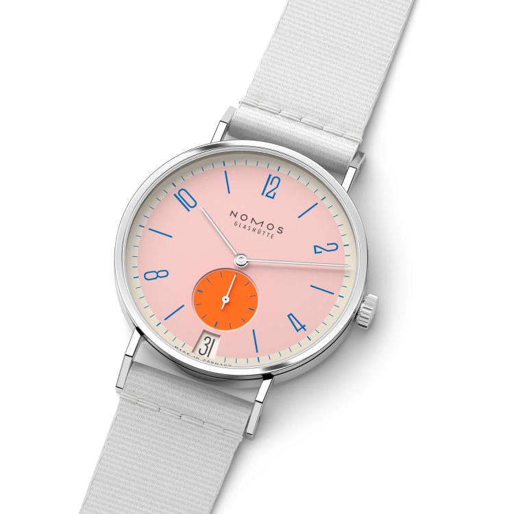 NOMOS Glashütte Tangente 38 Datum Flamingopink  - Bild 6 