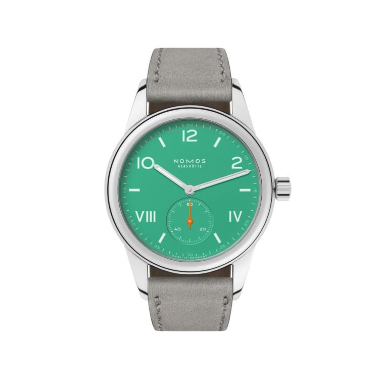 Unisex, Handaufzug,  NOMOS Glashütte Club Campus electric green 
