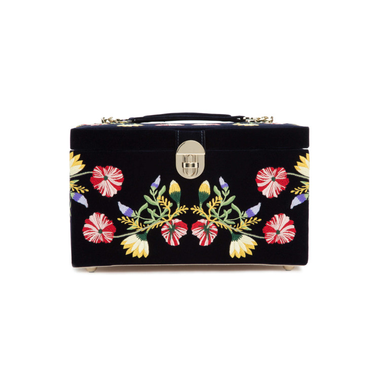  WOLF Zoe Medium Jewellery Case Indigo 