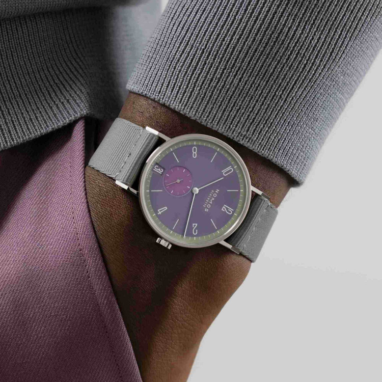 NOMOS Glashütte Tangente 38 Datum Mauvegrün  - Bild 6 