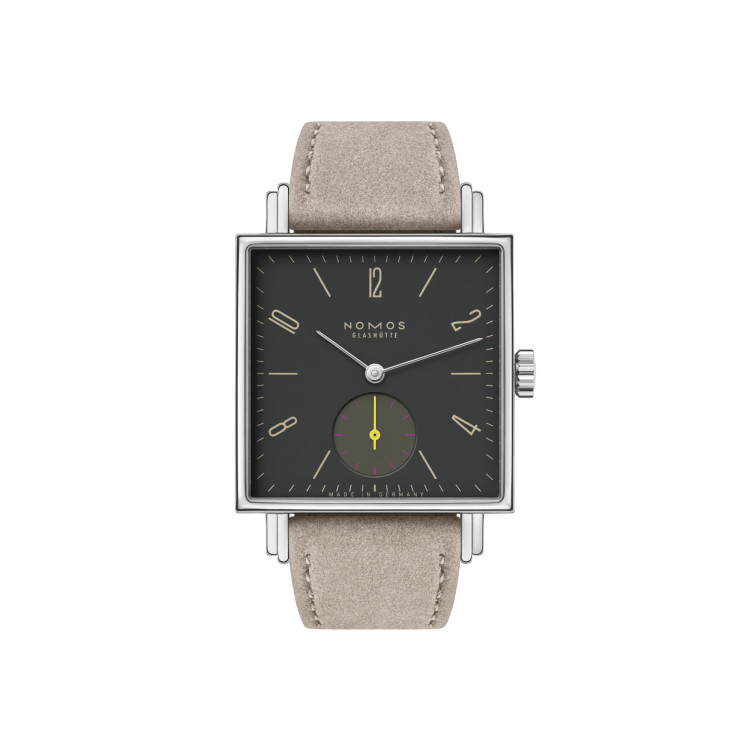 Handaufzug, Damenuhr,  NOMOS Glashütte Tetra Basalt 