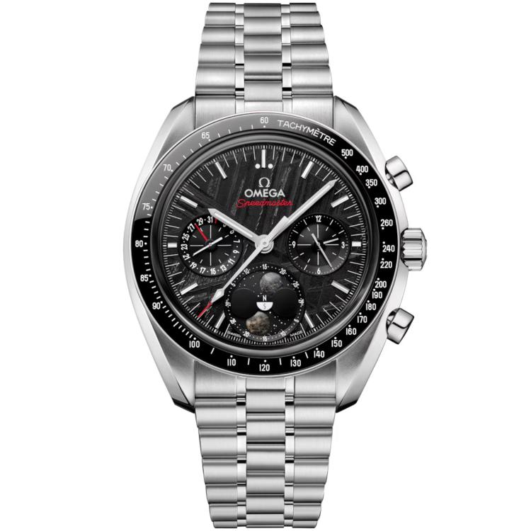 Herrenuhr, Automatik,  Omega Speedmaster Mondphase 