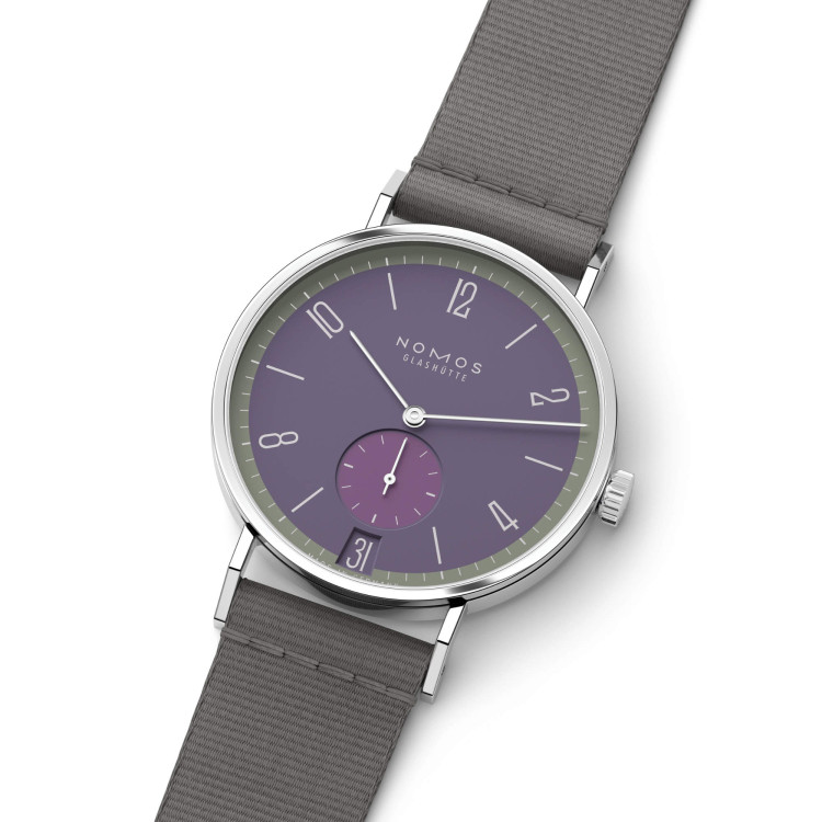 NOMOS Glashütte Tangente 38 Datum Mauvegrün  - Bild 3 