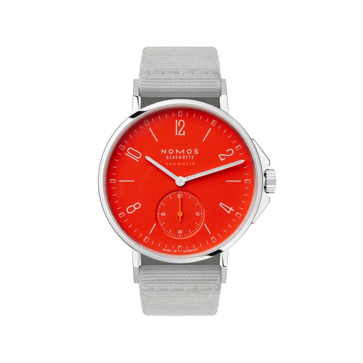 Unisex, Automatik,  NOMOS Glashütte Ahoi neomatik signalrot 