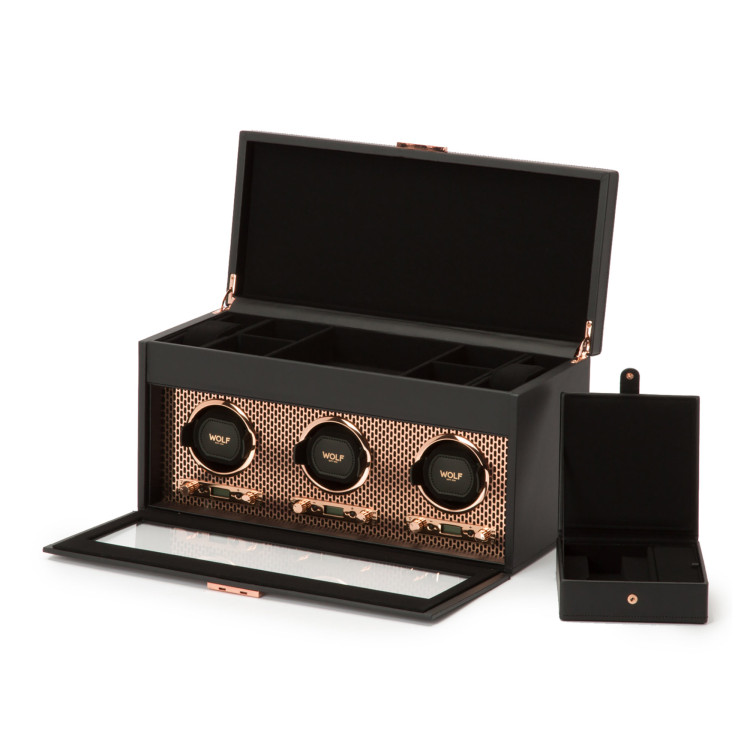 WOLF Axis Triple Watch Winder With Storage - Bild 4 