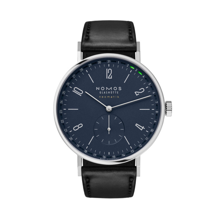 Automatik, Damenuhr- und Herrenuhruhr,  NOMOS Glashütte Tangente neomatik 41 Update nachtblau 
