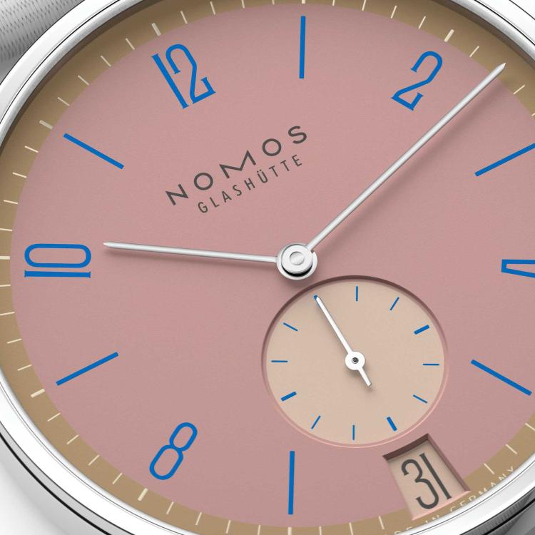 NOMOS Glashütte Tangente 38 Datum Pompadour  - Bild 7 