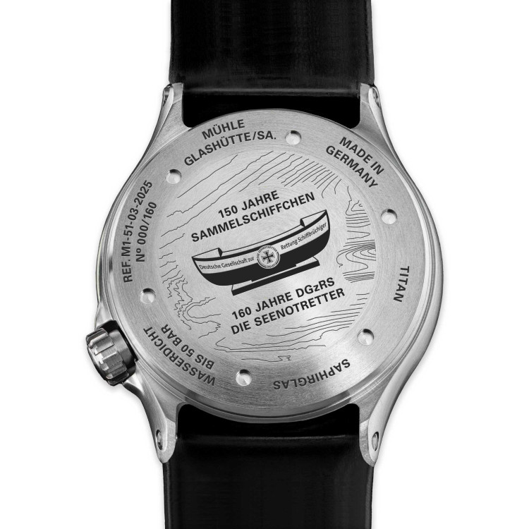 Mühle Glashütte S.A.R. Mission-Timer „160 Jahre DGzRS“ - Bild 2 