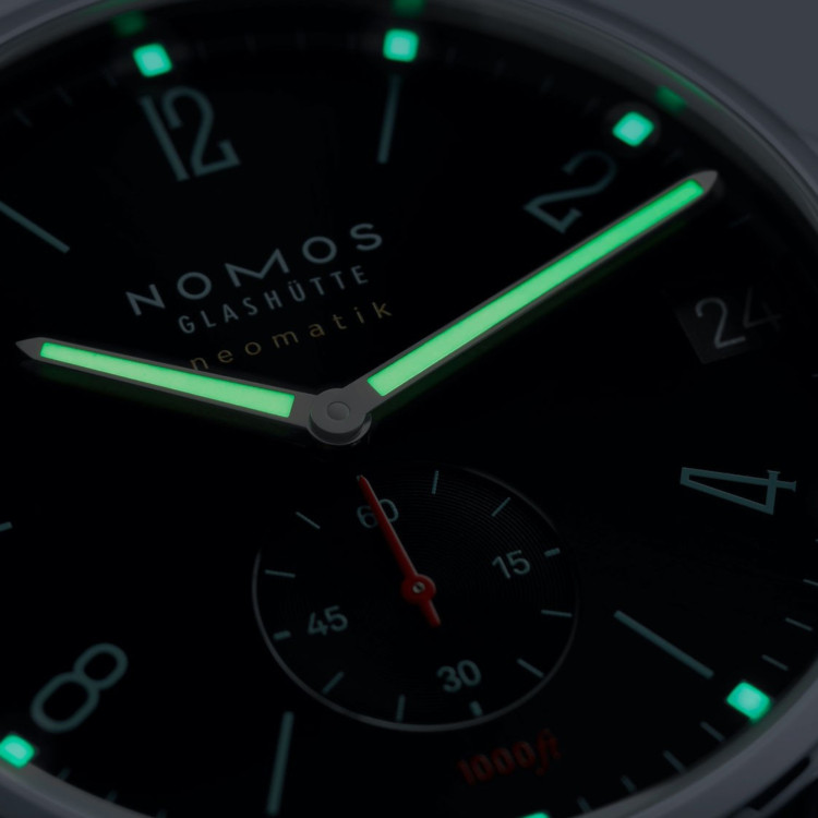 NOMOS Glashütte Tangente Sport neomatik 42 Datum blauschwarz - Bild 4 