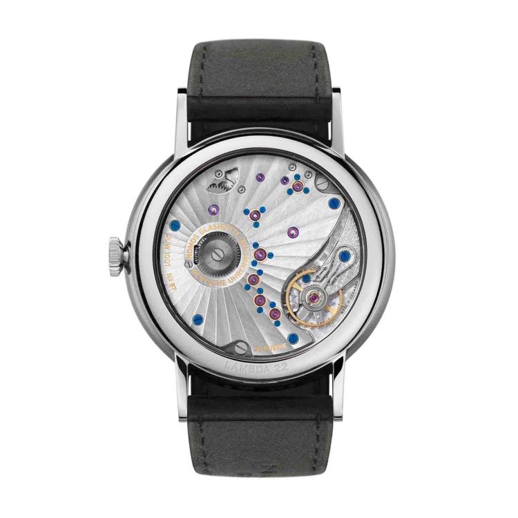 NOMOS Glashütte Lambda Weißgold mit gebläuten Zeigern - Bild 2 