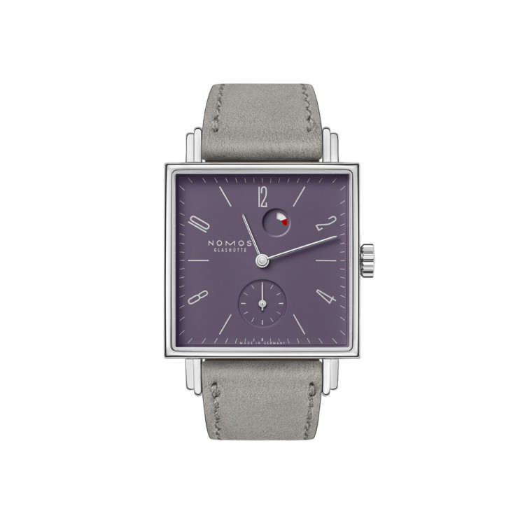 Handaufzug, Damenuhr,  NOMOS Glashütte Tetra Pflaume 