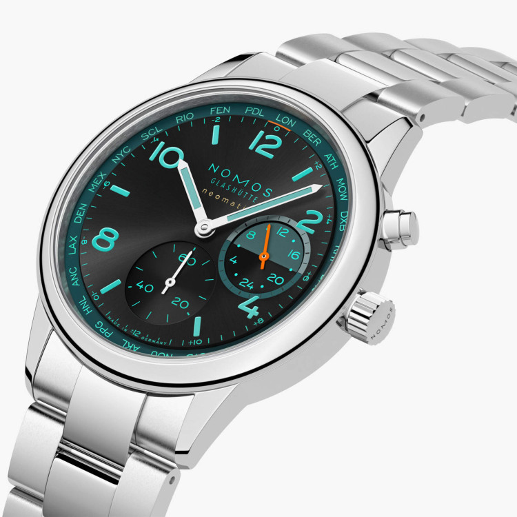 NOMOS Glashütte Club Sport Neomatik Weltzeit Trace - Bild 3 