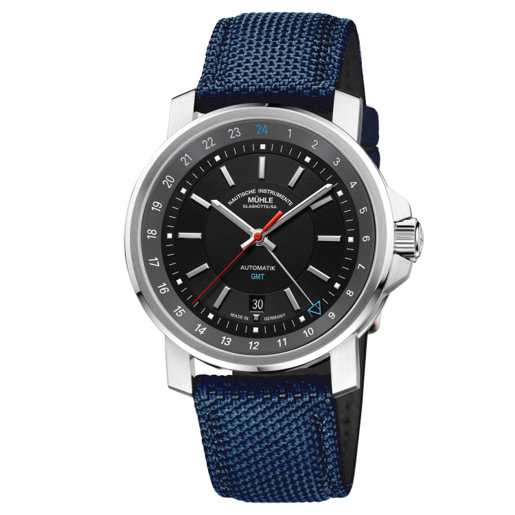 Automatik, Damenuhr- und Herrenuhruhr,  Mühle Glashütte 29er Big GMT 