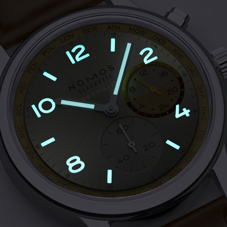 NOMOS Glashütte Club Sport Neomatik Worldtimer Reverie - Bild 6 