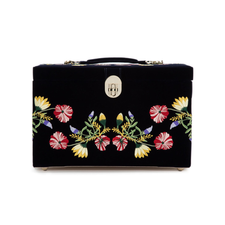  WOLF Zoe Large Jewellery Box Indigo 