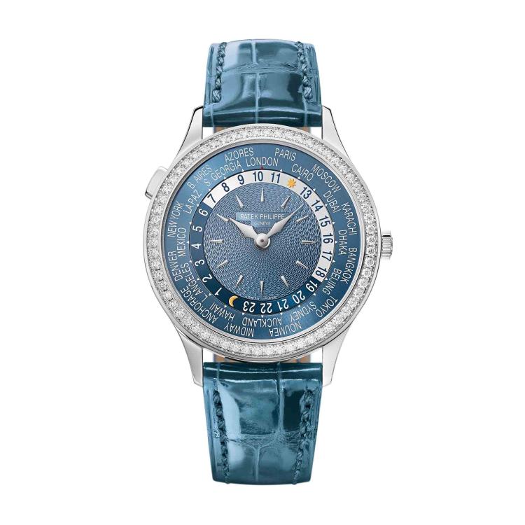 Damenuhr, Automatik,  Patek Philippe Komplizierte Uhren Weltzeituhr 