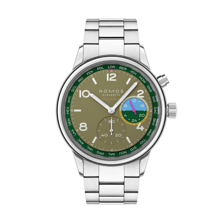 Unisex, Automatik,  NOMOS Glashütte Club Sport Neomatik Weltzeit Jungle 