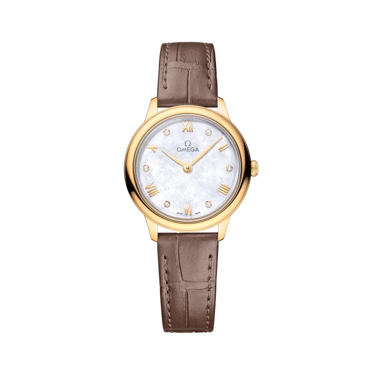 Damenuhr, Quarzwerk,  Omega De Ville Prestige 