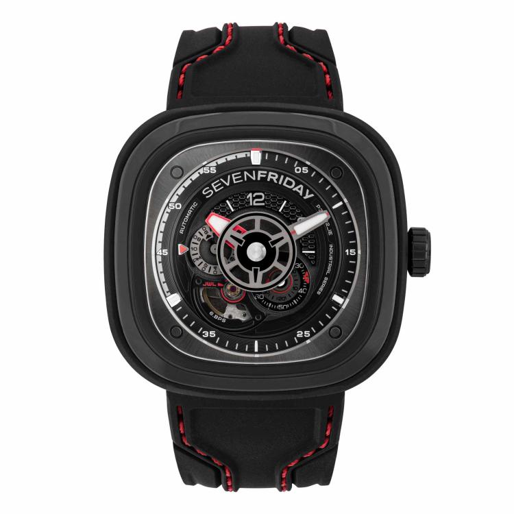 Herrenuhr, Automatik,  SEVENFRIDAY P-Series P3C/02 Racer III Engine 