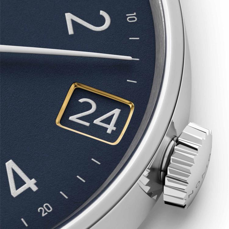NOMOS Glashütte Minimatik 39 Datum blau - Bild 4 
