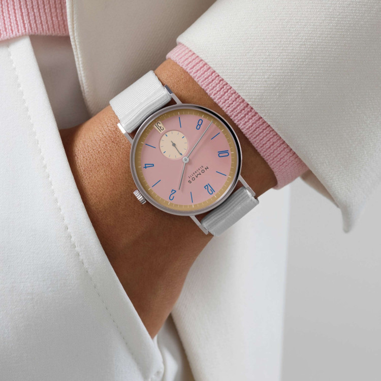 NOMOS Glashütte Tangente 38 Datum Pompadour  - Bild 6 