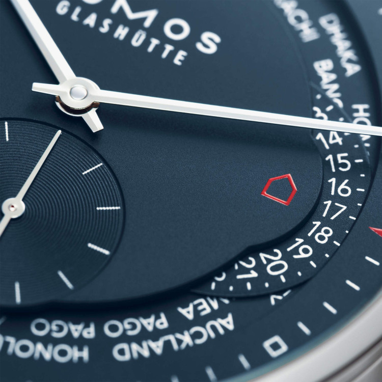 NOMOS Glashütte Zürich Weltzeit nachtblau - Bild 4 