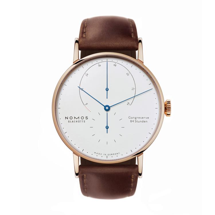 Unisex, Handaufzug,  NOMOS Glashütte Lambda Roségold 