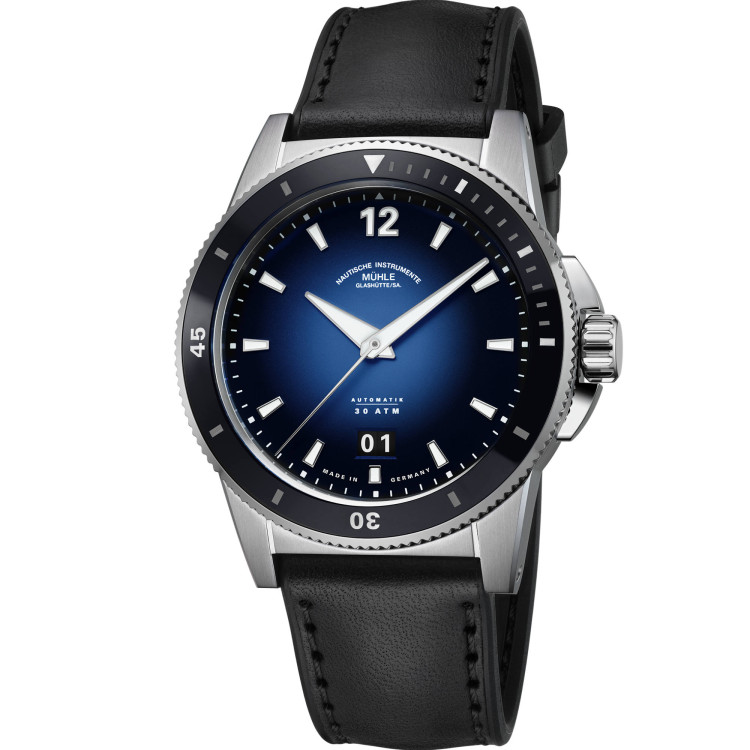 Automatik, Herrenuhr,  Mühle Glashütte Sportivo Grossdatum 